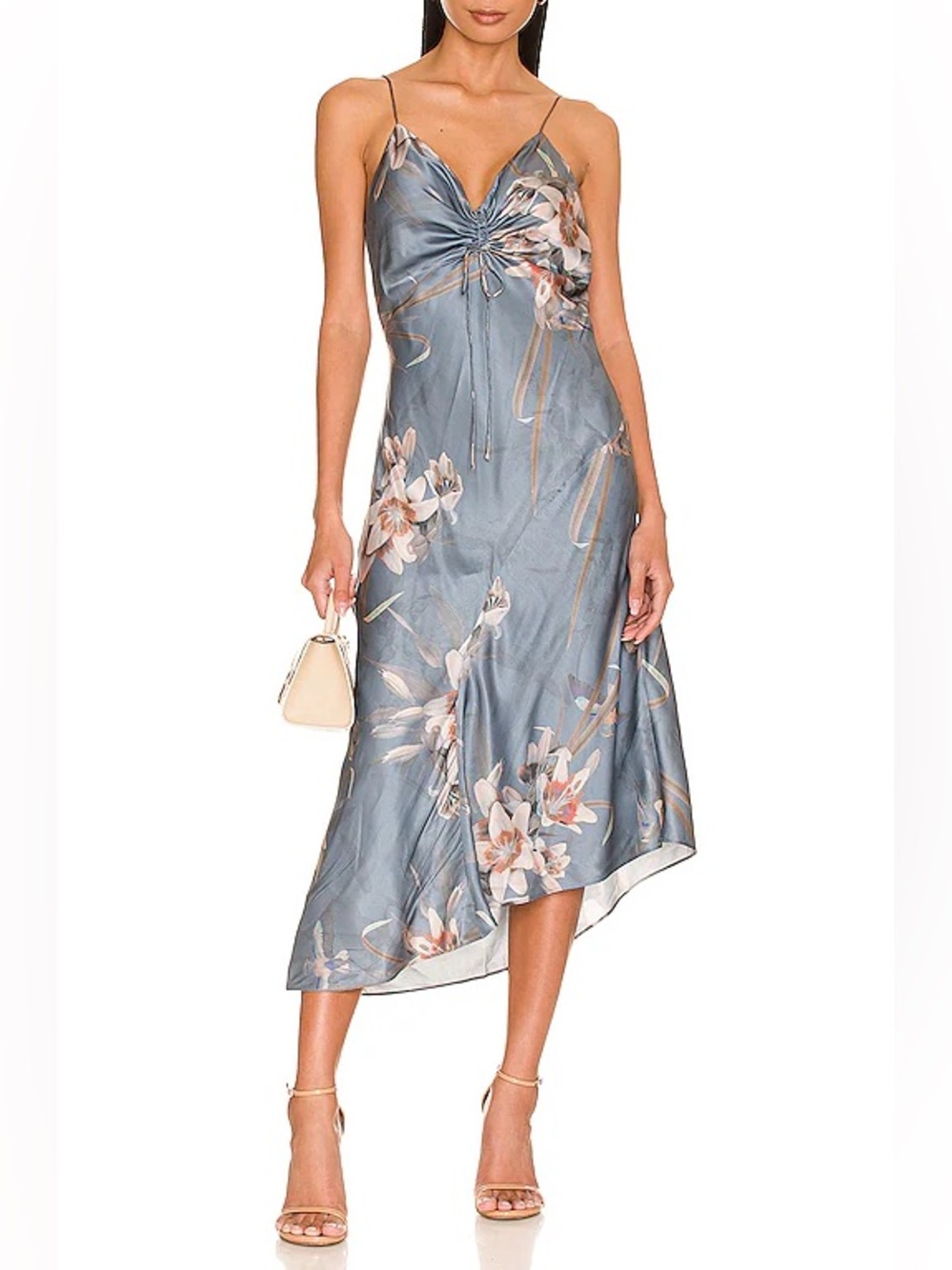 ALLSAINTS Alexia Kuroyuri Dress Blue US 2 - Picture 2 of 11